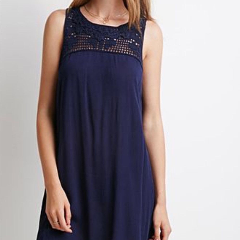 F21 Navy Dress (SMALL)